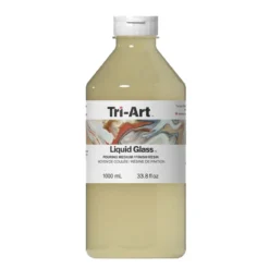 Tri-Art Liquid Glass Pouring Medium 1000 ml, fungerer også som resinlignende lakk for akrylmaling