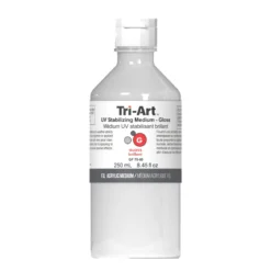 Tri-Art Medium UV Stabilizing Gloss 250 ml, blankt medium som beskytter akrylmaling mot UV-stråling