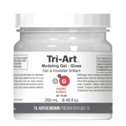 Tri-Art Modeling Gel, blank gelbasert modelleringspasta / strukturpasta, 250 ml