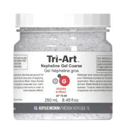 Tri-Art Nepheline Gel Coarse 250 ml, ru granulerende medium for akrylmaling