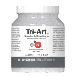 Tri-Art Nepheline Gel Extra Coarse 500 ml, ekstra grovt granuleringsmiddel for akrylmaling