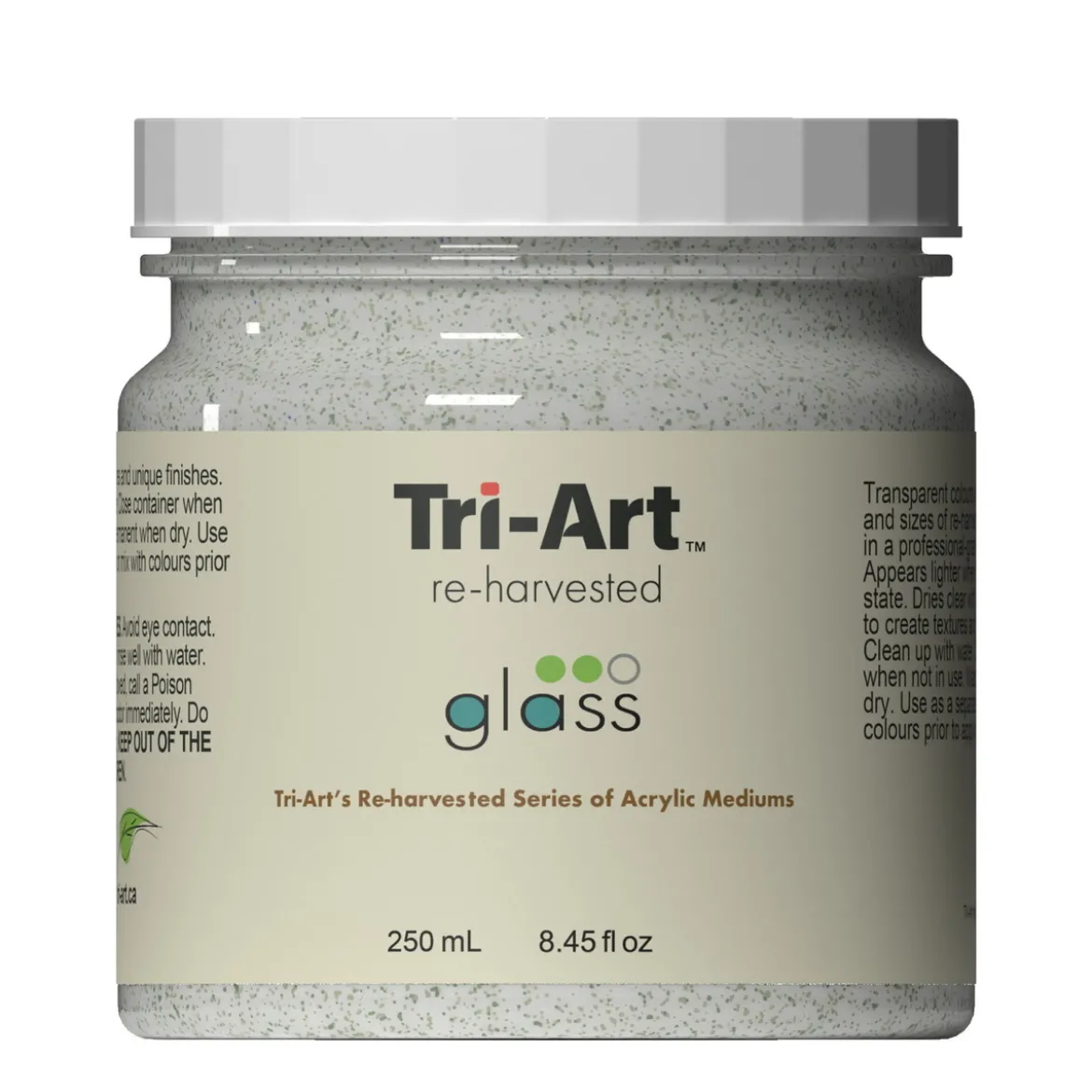 Tri-Art Reharvested Glass 250 ml, teksturmiddel, inneholder partikler av glass