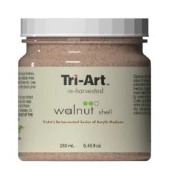 Tri-Art Reharvested Walnut Shell 250 ml, teksturmiddel, inneholder partikler av valnøttskall