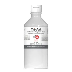 Tri-Art UV Reactive Polymer Gloss 250 ml, gjør at akrylmaling vises i UV-lys / blacklight