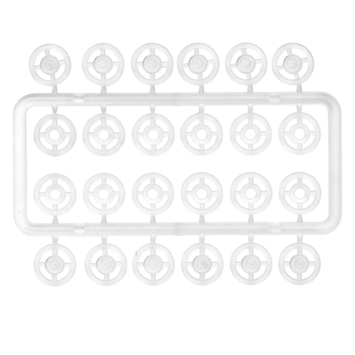 Trykknapp 7 mm Transp 12 stk