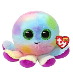 TY Beanie Boo Bubbles – den fargerike og kjælne blekkspruten! H. 15,5 cm
