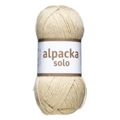 Ullgarn Järbo Alpacka Solo 50 g beige – 29102 Ginger beige