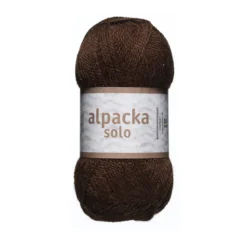 Ullgarn Järbo Alpacka Solo 50 g brun – 29105 Chocolate brown
