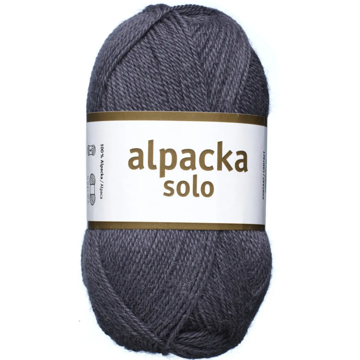 Ullgarn Järbo Alpacka Solo 50 g grålilla – 29133 Velvet purple