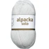 Ullgarn Järbo Alpacka Solo 50 g sølvgrå – 29129 Silver grey