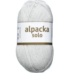 Ullgarn Järbo Alpacka Solo 50 g sølvgrå – 29129 Silver grey