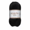 Ullgarn Järbo Alpacka Solo 50 g svart – 29108 Licorice black