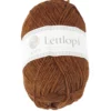 Ullgarn Lettlopi 50 g mørk rus