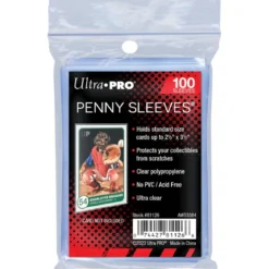 Ultra Pro Sleeves, 100-pakning plastlommer, kortlommer for samlekort. 64×89 mm