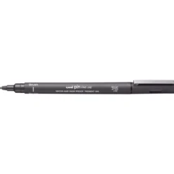 Uni Pin Fine Line Brush Dark Grey – med penselspiss