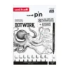 Uni Pin Fineliner Dotwork Starter Set – 8 fineliners og trykkblyant