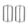 Veskespenne justerbar 2-pakning – 47×23 mm, sølvfarget. Maks rembredde 45 mm
