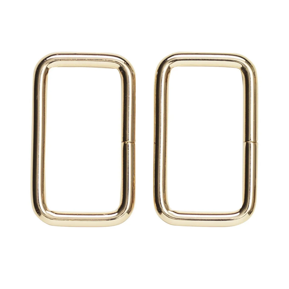 Veskespenne 2-pakning – 47×23 mm, gullfarget. Maks rembredde 45 mm