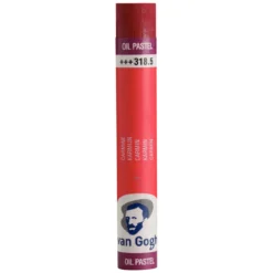 V Gogh oil pastel Carmine