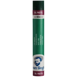 V Gogh oil pastel Fir green