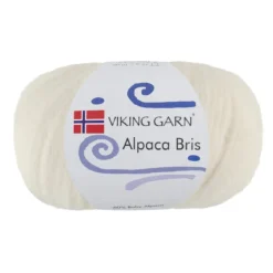Viking Garn Alpaca Bris 50 g naturhvit 302