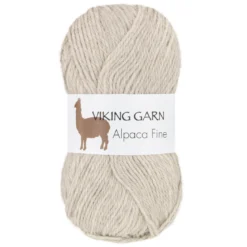 Viking Garn Alpaca Fine 50 g lysegrå 612