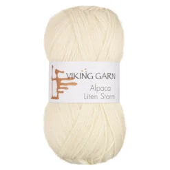 Viking Garn Alpaca Liten Storm 50 g naturhvit 702