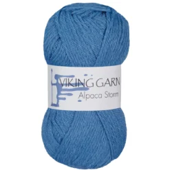 Viking Garn Alpaca Storm 50 g mellomblå 523