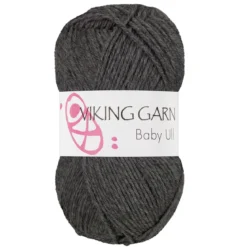 Viking Garn Baby Ull 50 g grå 315