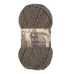 Viking Garn Eco Highland Wool 50 g grå 215