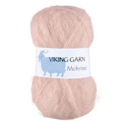 Viking Garn Mohrino 50 g lyserosa 582