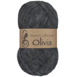Viking Garn Olivia 50 g antrasittgrå
