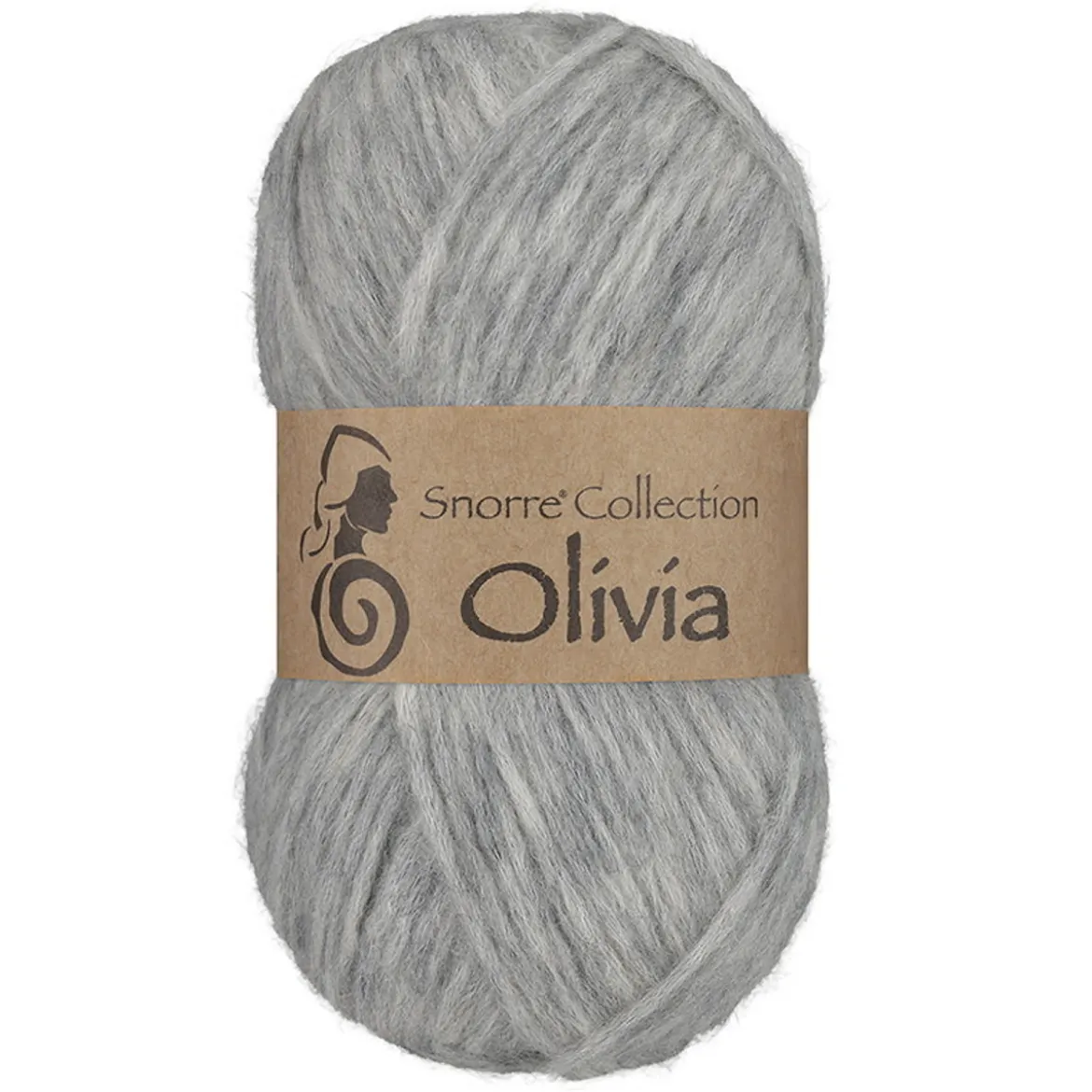 Viking Garn Olivia 50 g grå