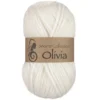 Viking Garn Olivia 50 g hvit