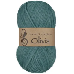 Viking Garn Olivia 50 g jadegrønn