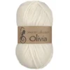 Viking Garn Olivia 50 g naturhvit