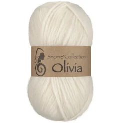 Viking Garn Olivia 50 g naturhvit