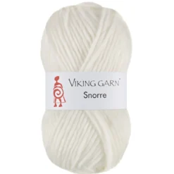 Viking Garn Snorre 100 g hvit 200