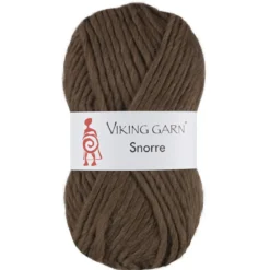 Viking Garn Snorre 100 g mellombrun 208