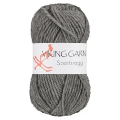 Viking Garn Sportsragg 50 g grå 530