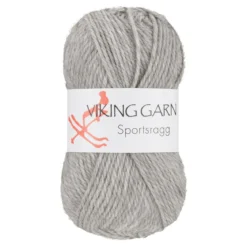 Viking Garn Sportsragg 50 g lysegrå 513