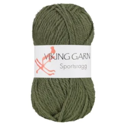 Viking Garn Sportsragg 50 g mørkegrønn 532
