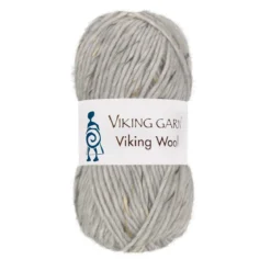 Viking Garn Wool 50 g grå tweed 501