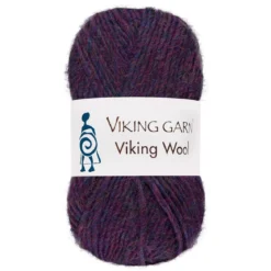 Viking Garn Wool 50 g mørkelilla 569