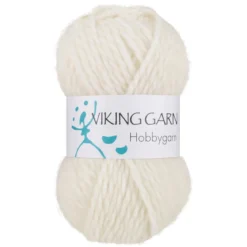 Viking Hobbygarn 50 g hvit 900