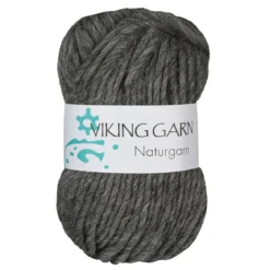 Viking Naturgarn 50 g mørkegrå 615