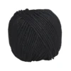 Vokset hampesnor 25 m 2 mm svart