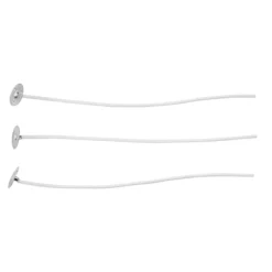 Vokset veke med vekeholder, til lysgelé / gellys, 10-pakning Lengde 15 cm