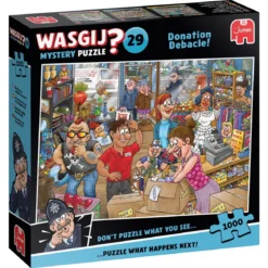 Wasgij puslespill #29 Donation Debacle! 1000 biter, 68x49 cm