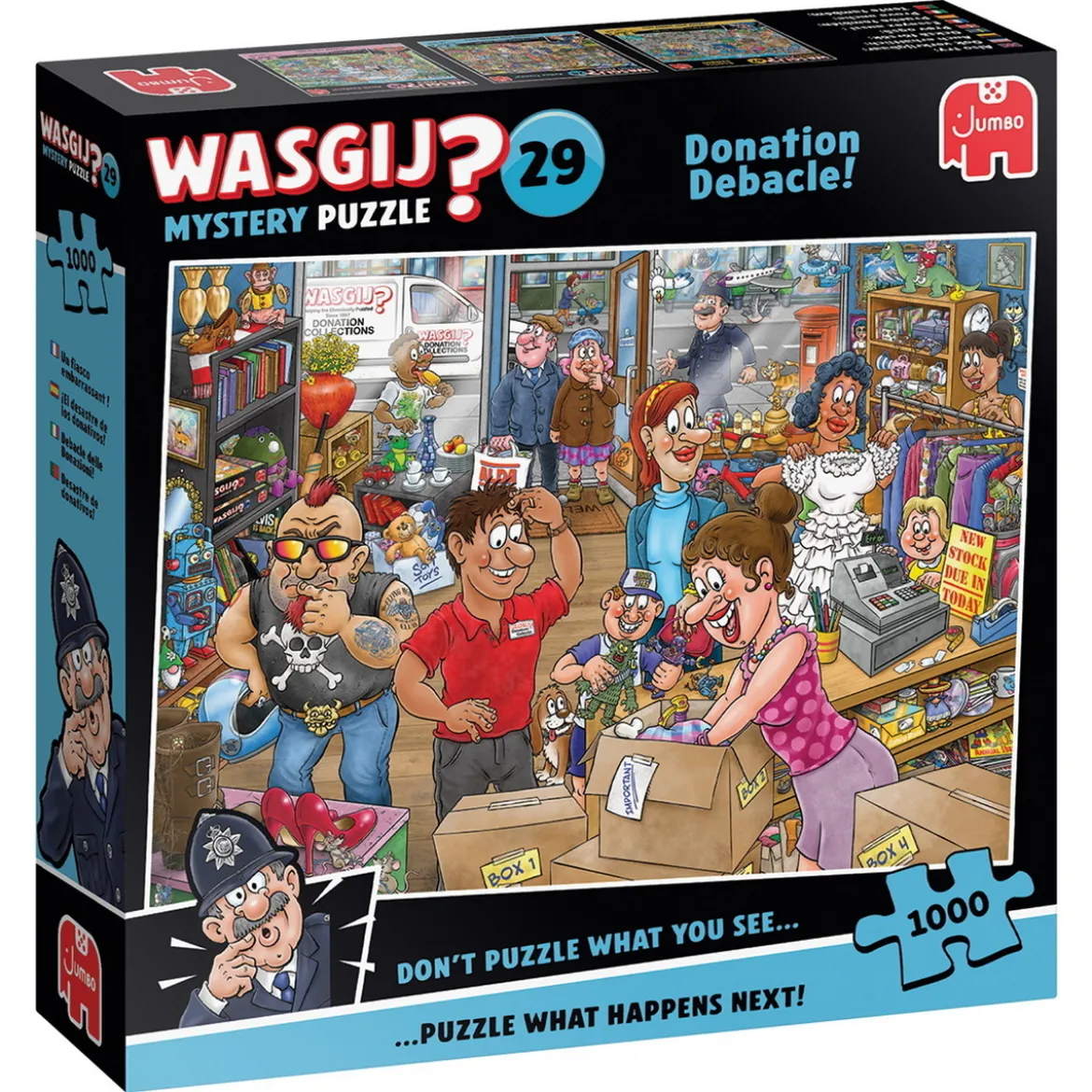 Wasgij puslespill #29 Donation Debacle! 1000 biter, 68x49 cm